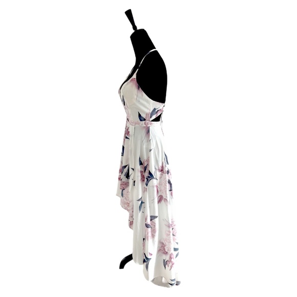 Floral Surplice Maxi w/ Adjustable Crisscross Low Back - Picture 9 of 9